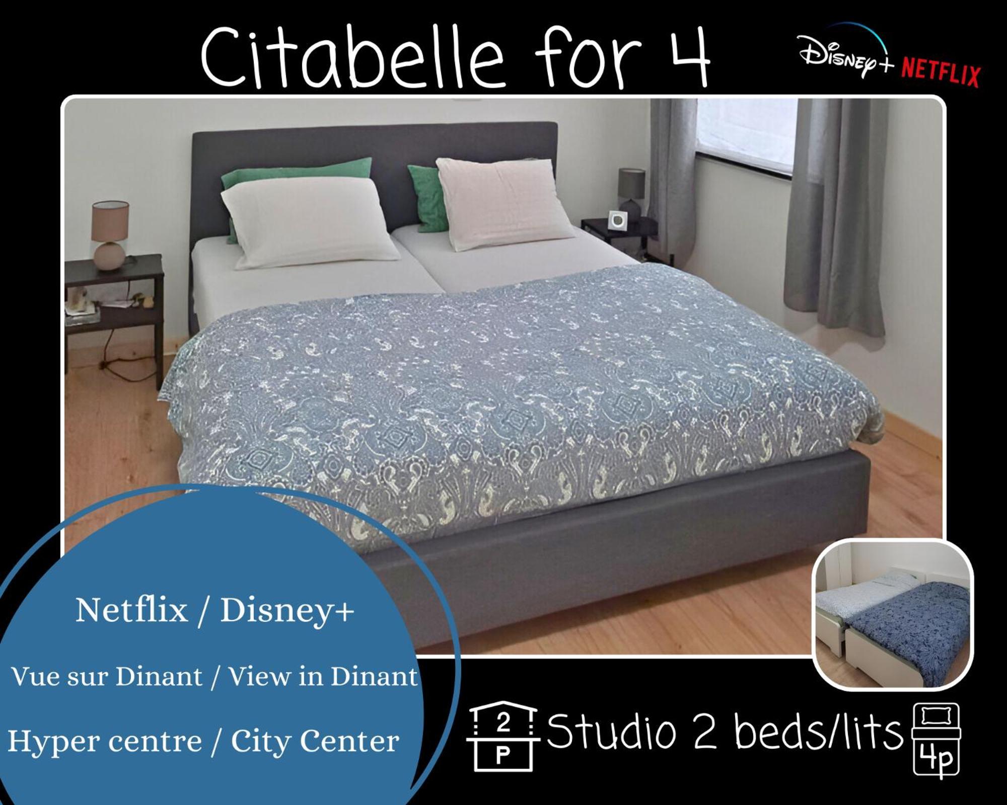 O Reflets - Citabelle For 4 - Studio 2 Rooms View "Citadelle" 디넝 외부 사진